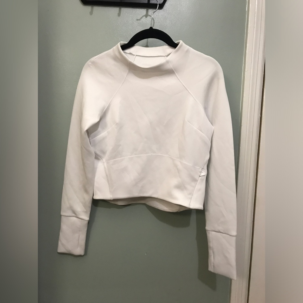 White Koa inspired athletic top XS minimalist preppy